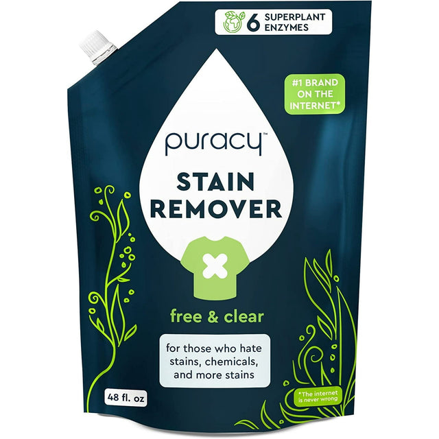 Laundry Stain Remover Refill, Free & Clear, 48 fl.oz. W6